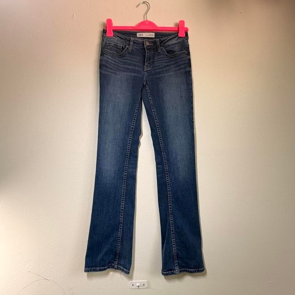 BKE Women's Stella Slim Fit Low Rise Blue Denim Jeans Size 26x33.5